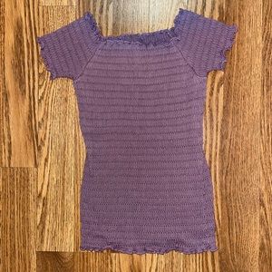 Purple off the shoulder top